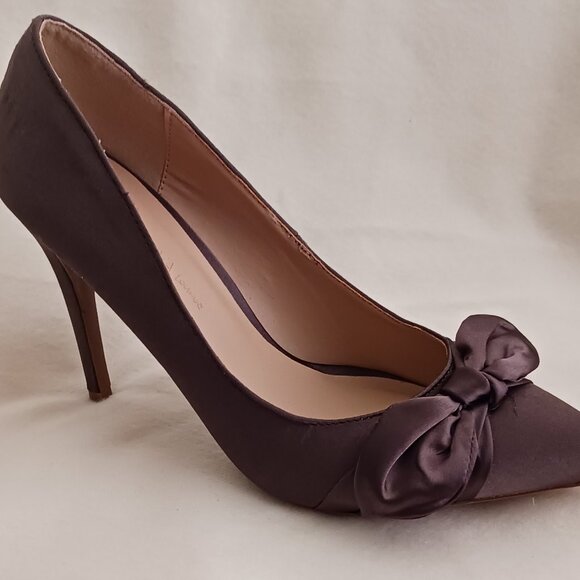 Green Taupe Tone 4 Inch Heel With Bow WILD DIVA Lounge Brand - Picture 3 of 6